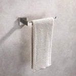 Square Hand Towel Holder Ring Wall Mounted Modern Towel Bar Bathroom Kitchen - Home & Garden > Bathroom Accessories >