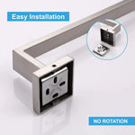 Square Hand Towel Holder Ring Wall Mounted Modern Towel Bar Bathroom Kitchen - Home & Garden > Bathroom Accessories >