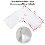 Stain Resistant Extra Large V Boomerang Pillow Protector - Home & Garden > Bedding