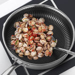 Stainless Steel Frying Pan Non-Stick Cooking Frypan Cookware 30cm Honeycomb Double Sided - Home & Garden > Kitchenware