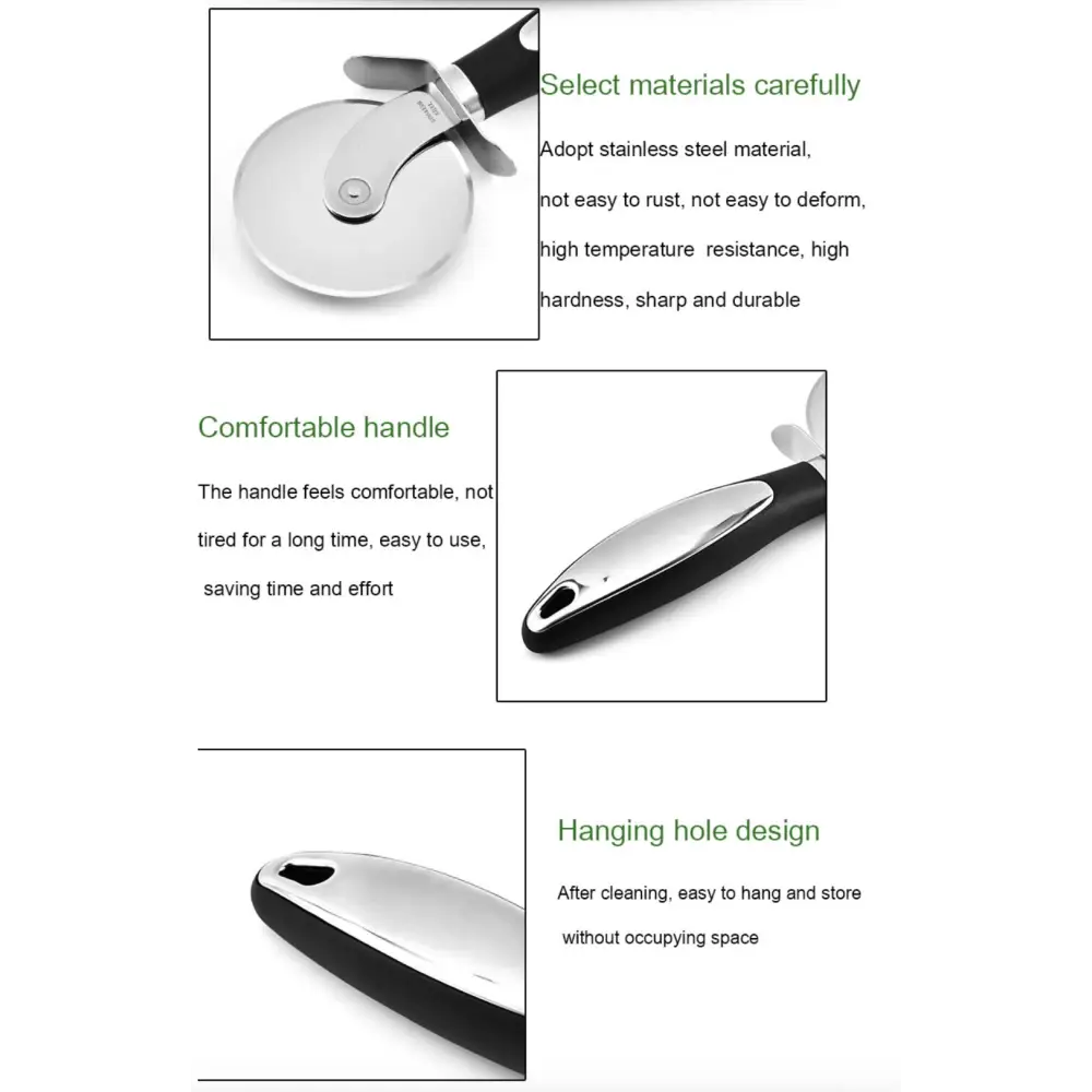 Stainless Steel Pizza Cutter Slicer - Home & Garden > Kitchenware