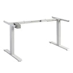 Standing Desk Height Adjustable Sit Stand Motorised Grey Dual Motors Frame Top - Furniture > Office