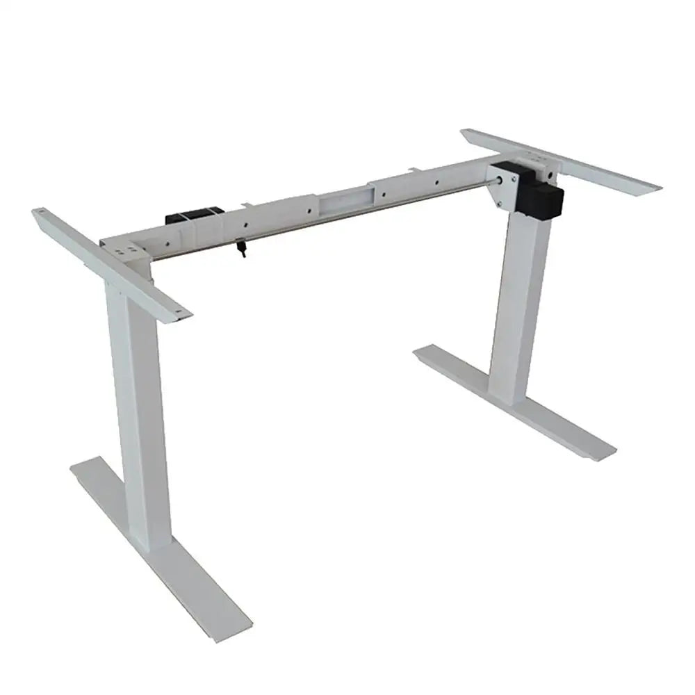 Standing Desk Height Adjustable Sit Stand Motorised Single Motor Frame Grey Only - Furniture > Office
