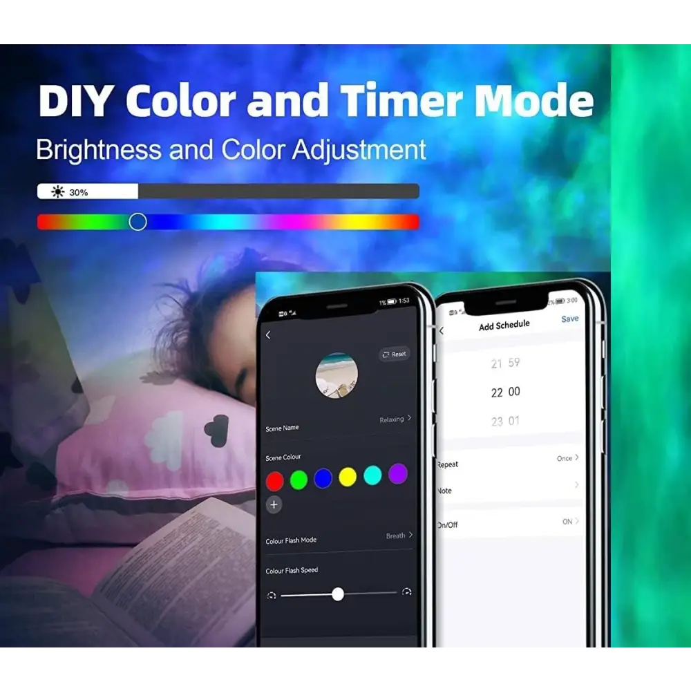 Star Projector Galaxy Light Bedroom connected with Alexa and Google Home - Home & Garden > Home & Garden Others