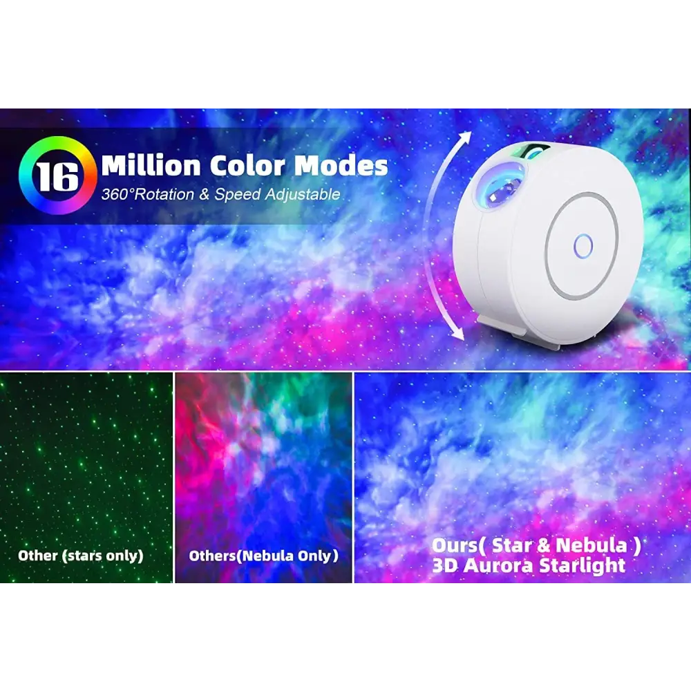 Star Projector Galaxy Light Bedroom connected with Alexa and Google Home - Home & Garden > Home & Garden Others