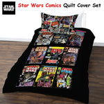 Star Wars Comics Quilt Cover Set Double - Home & Garden > Bedding