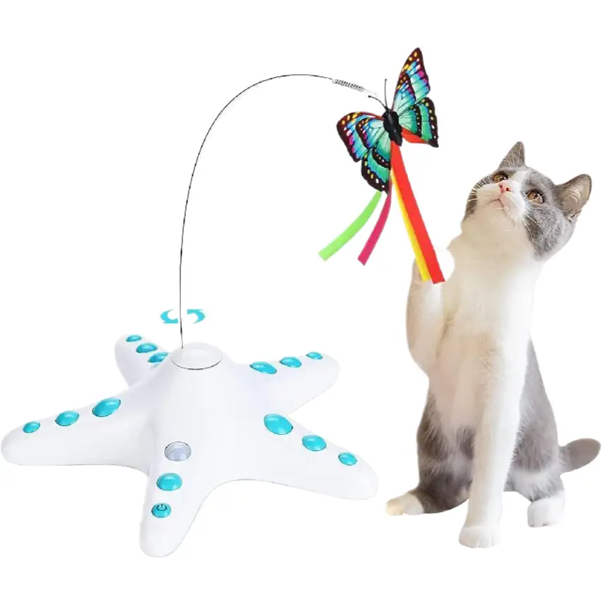 Starfish Butterfly Cat Teaser Toys 228 * 228 * 70mm - Pet Care > Toys > Cat Toys