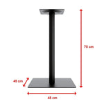 Steel Square 45cm Restaurant Cafe Office Table Base Leg - Furniture > Office