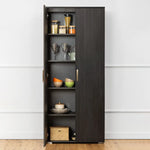 STOCKHOLM STORAGE CUPBOARD CLASSIC - NORDIC ASH - OVAL BRASS - Home & Garden > Storage > Clothing & Wardrobe Storage