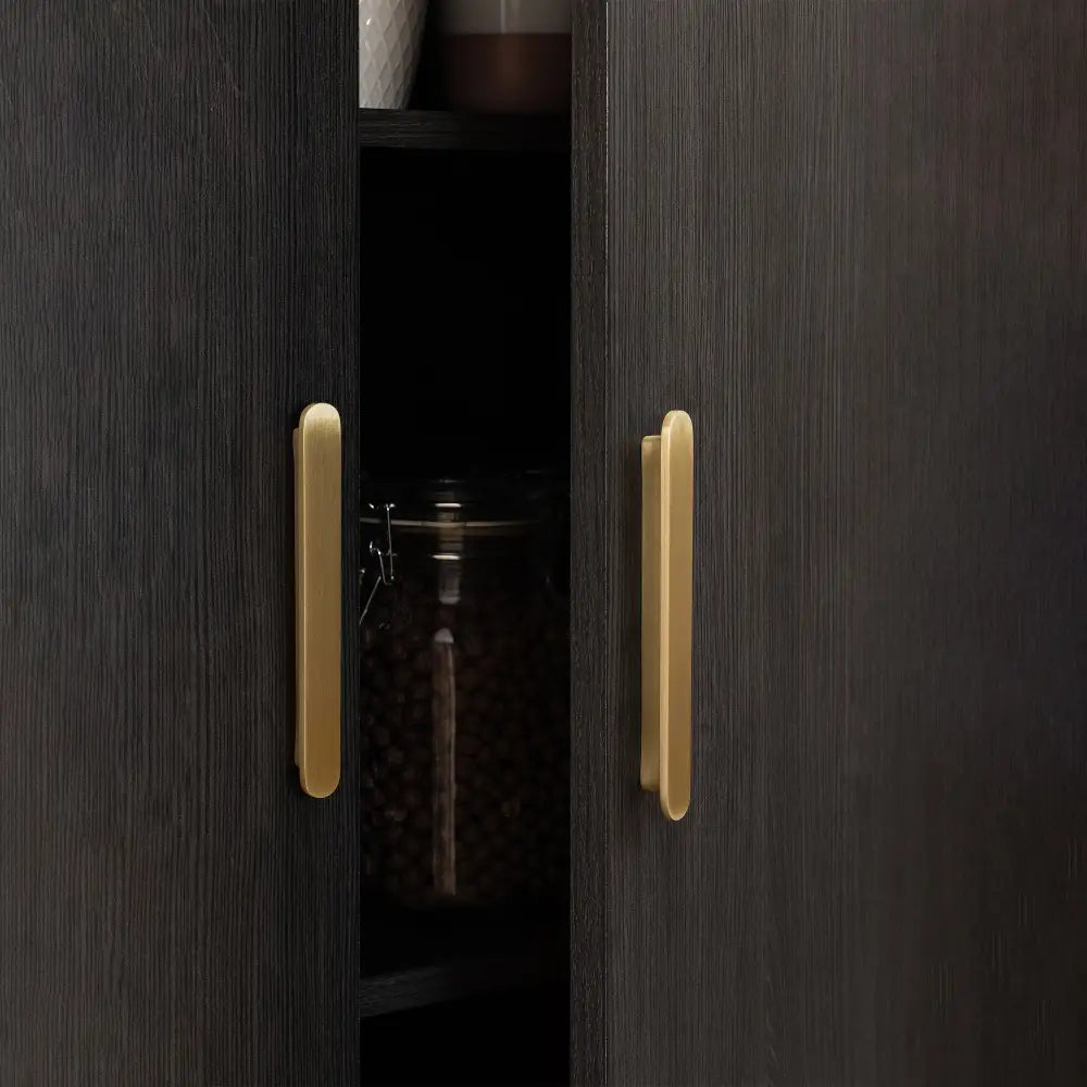 STOCKHOLM STORAGE CUPBOARD CLASSIC - NORDIC ASH - OVAL BRASS - Home & Garden > Storage > Clothing & Wardrobe Storage