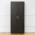 STOCKHOLM STORAGE CUPBOARD CLASSIC - NORDIC ASH - OVAL BRASS - Home & Garden > Storage > Clothing & Wardrobe Storage