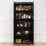 STOCKHOLM STORAGE CUPBOARD CLASSIC - NORDIC ASH - SCANDI BLACK - Home & Garden > Storage > Clothing & Wardrobe Storage