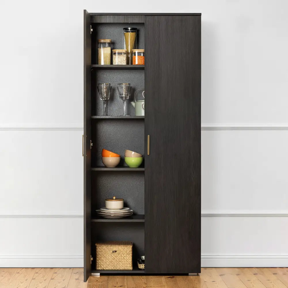 STOCKHOLM STORAGE CUPBOARD CLASSIC - NORDIC ASH - SCANDI BRASS - Home & Garden > Storage > Clothing & Wardrobe Storage