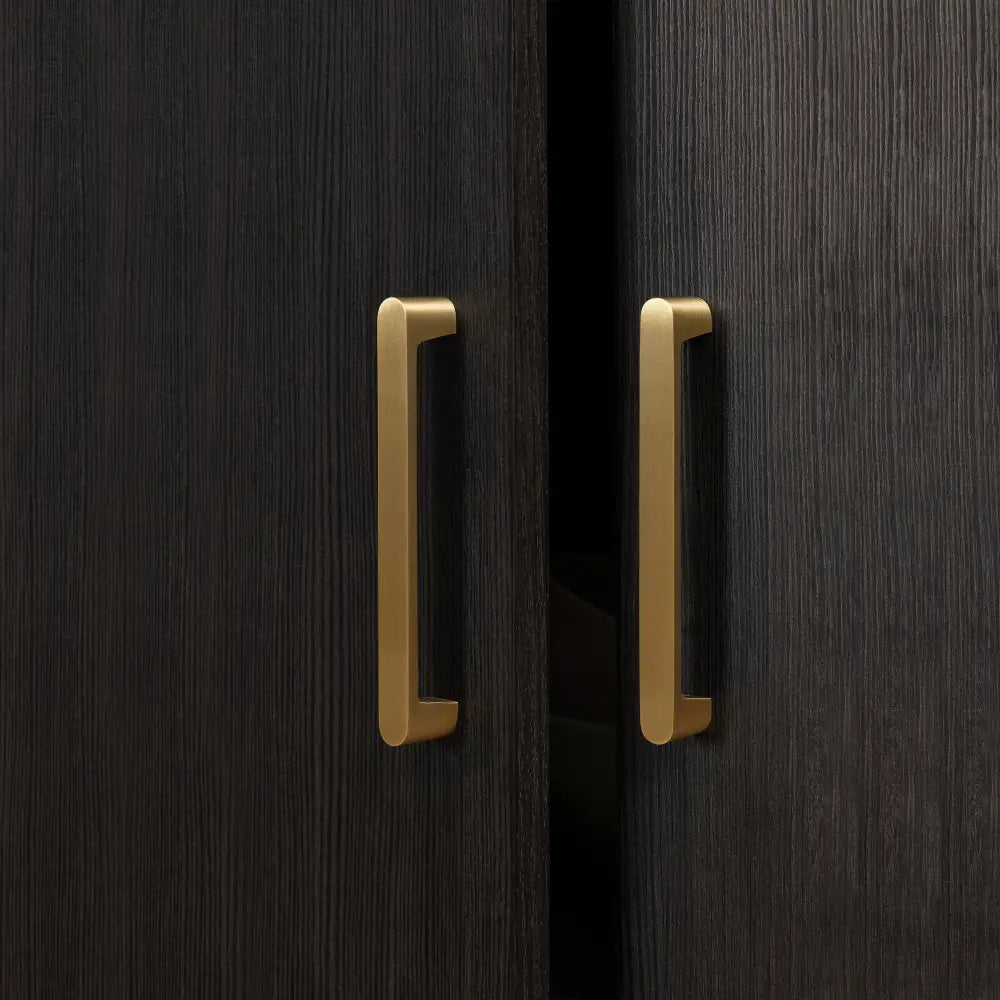 STOCKHOLM STORAGE CUPBOARD CLASSIC - NORDIC ASH - SCANDI BRASS - Home & Garden > Storage > Clothing & Wardrobe Storage