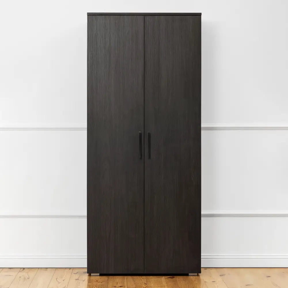 STOCKHOLM STORAGE CUPBOARD CLASSIC - NORDIC ASH - SQUARE BLACK - Home & Garden > Storage > Clothing & Wardrobe Storage