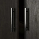 STOCKHOLM STORAGE CUPBOARD CLASSIC - NORDIC ASH - SQUARE BLACK - Home & Garden > Storage > Clothing & Wardrobe Storage