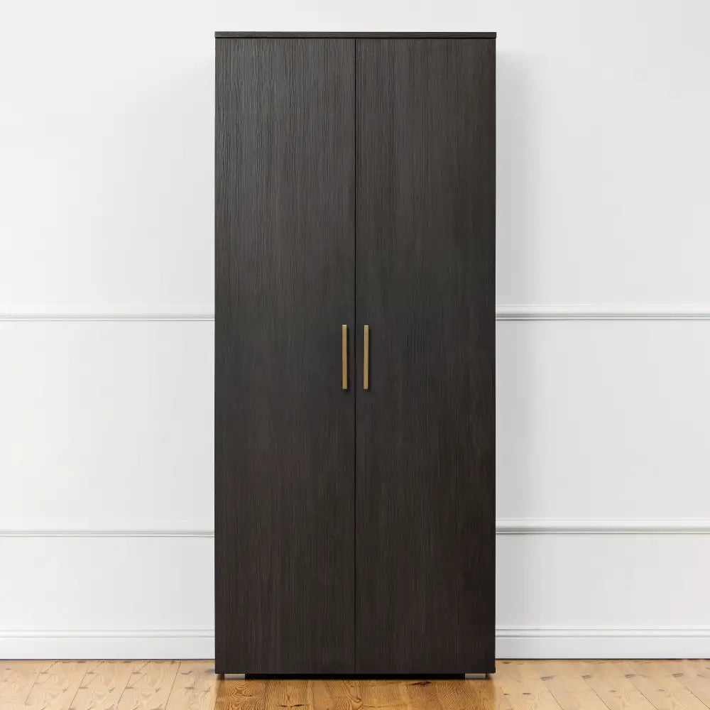 STOCKHOLM STORAGE CUPBOARD CLASSIC - NORDIC ASH - SQUARE BRASS - Home & Garden > Storage > Clothing & Wardrobe Storage