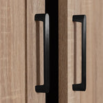STOCKHOLM STORAGE CUPBOARD HAMPTONS - NATURAL OAK - SCANDI BLACK - Home & Garden > Storage > Clothing & Wardrobe Storage