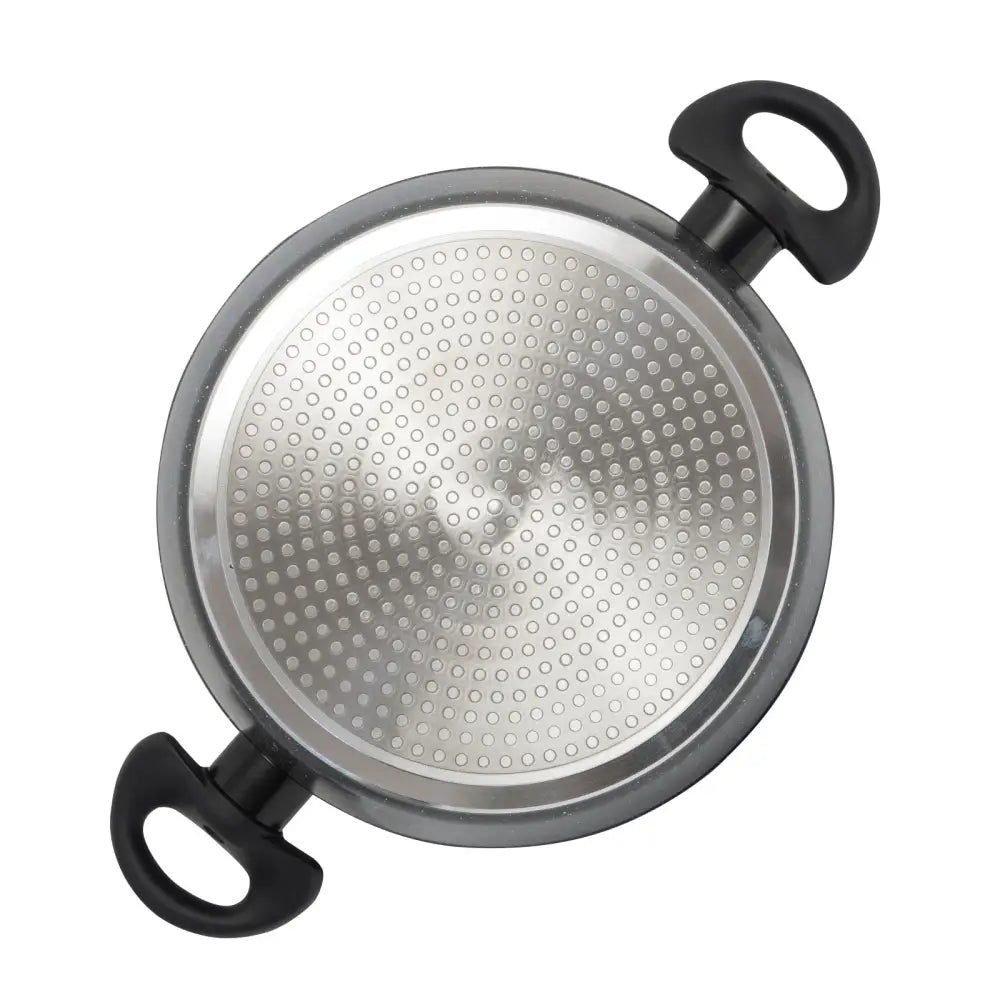 Stone Chef Forged Casserole With Lid Cookware Kitchen Black 24cm - Home & Garden > Kitchenware