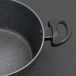 Stone Chef Forged Casserole With Lid Cookware Kitchen Black 24cm - Home & Garden > Kitchenware