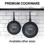 Stone Chef Forged Wok Non Stick Cookware Kitchen Black 30cm - Home & Garden > Kitchenware
