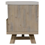 Stony 150cm ETU Entertainment TV Unit with Concrete Top - White - Furniture > Living Room