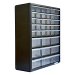 Storage Cabinet Drawers 39 Plastic Tool Box Containers Organiser Cupboard - Furniture > Office