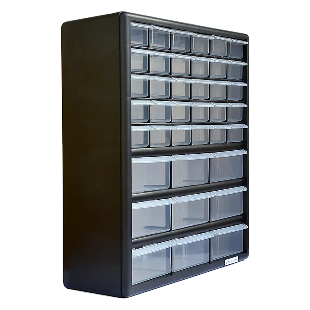 Storage Cabinet Drawers 39 Plastic Tool Box Containers Organiser Cupboard - Furniture > Office