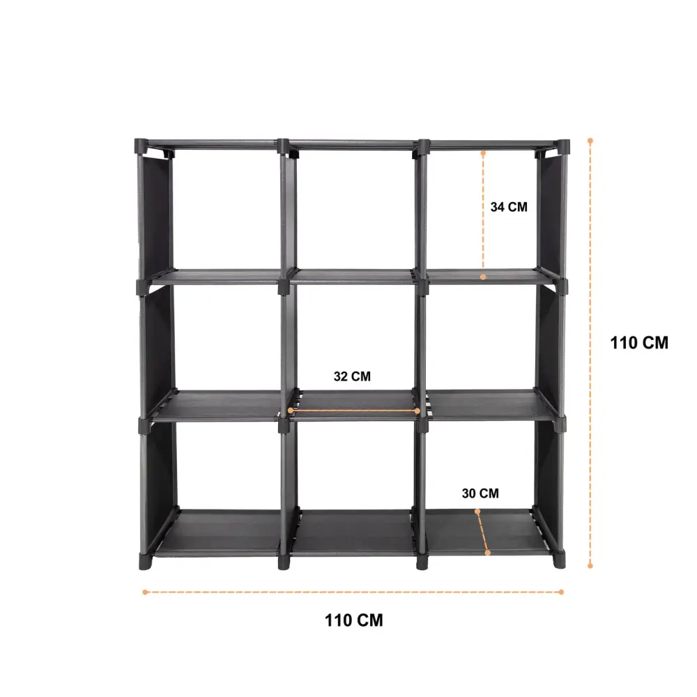 Storage Organizer 9 Cubes Wardrobe Closet Storage Shelves - Home & Garden > Storage > Clothing & Wardrobe Storage