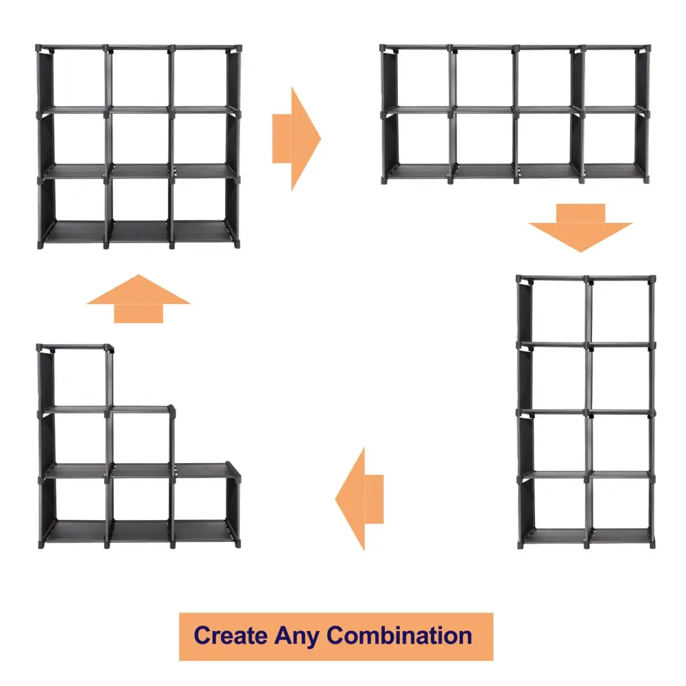 Storage Organizer 9 Cubes Wardrobe Closet Storage Shelves - Home & Garden > Storage > Clothing & Wardrobe Storage