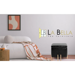 Storage Ottoman Foot Stool Cube Tuffet Seat 45cm PU Leather BLACK - Furniture > Living Room > Ottomans & Footstools