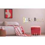 Storage Ottoman Foot Stool Cube Tuffet Seat 45cm PU Leather RED - Furniture > Bedroom