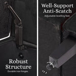 Storage Ottoman Stool Arm Bench Seat 132cm Velvet BLACK - Furniture > Bedroom