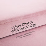 Storage Ottoman Stool Bench Seat 110cm Velvet PINK - Furniture > Bedroom