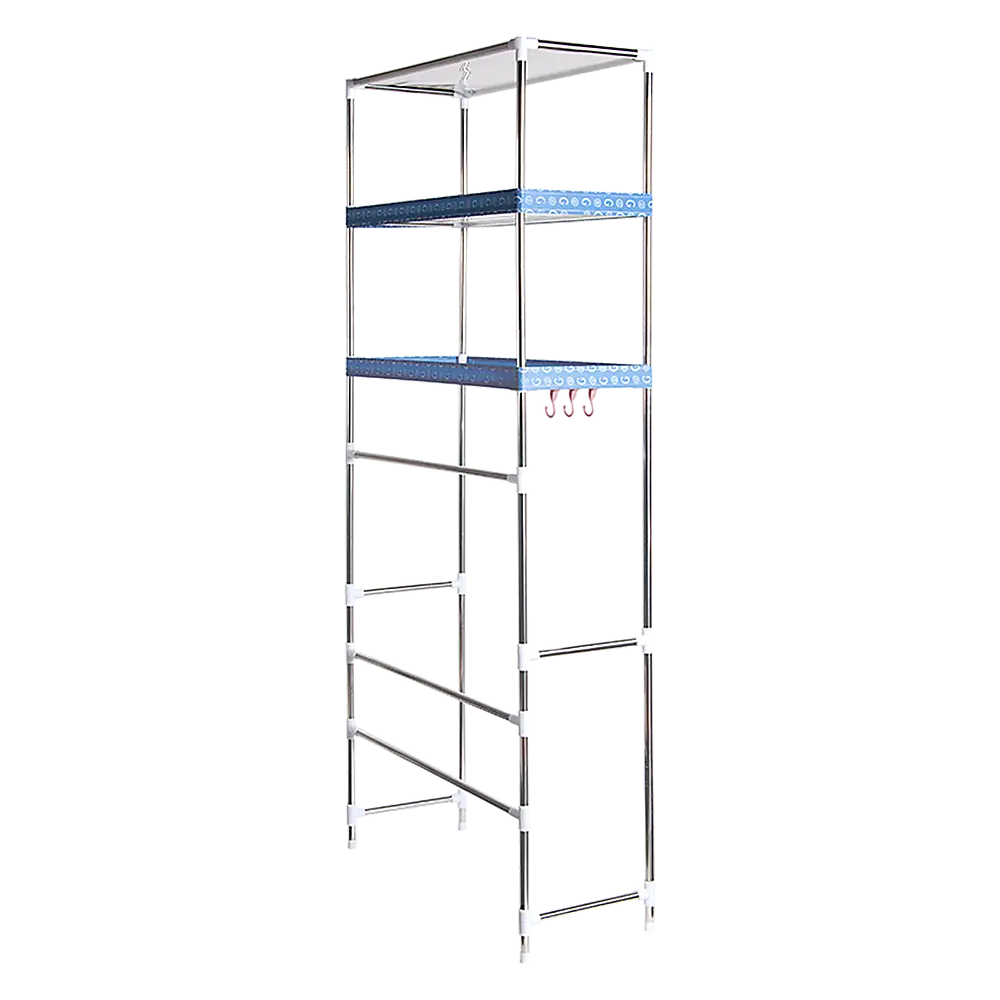 Storage Shelves Shelf 3 Tier Rack Portable Laundry Stand Unit Organiser - Furniture > Office