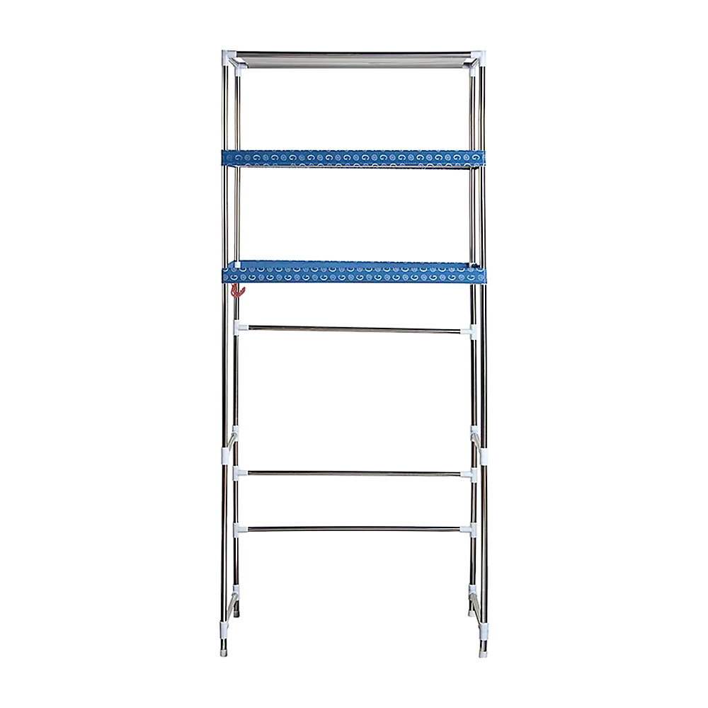 Storage Shelves Shelf 3 Tier Rack Portable Laundry Stand Unit Organiser - Furniture > Office