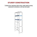 Storage Shelves Shelf 3 Tier Rack Portable Laundry Stand Unit Organiser - Furniture > Office