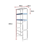 Storage Shelves Shelf 3 Tier Rack Portable Laundry Stand Unit Organiser - Furniture > Office