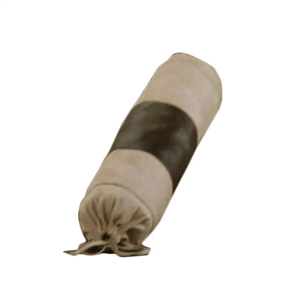 Studio Latte Chocolate Faux Leather - Neckroll Cover - Home & Garden > Bedding