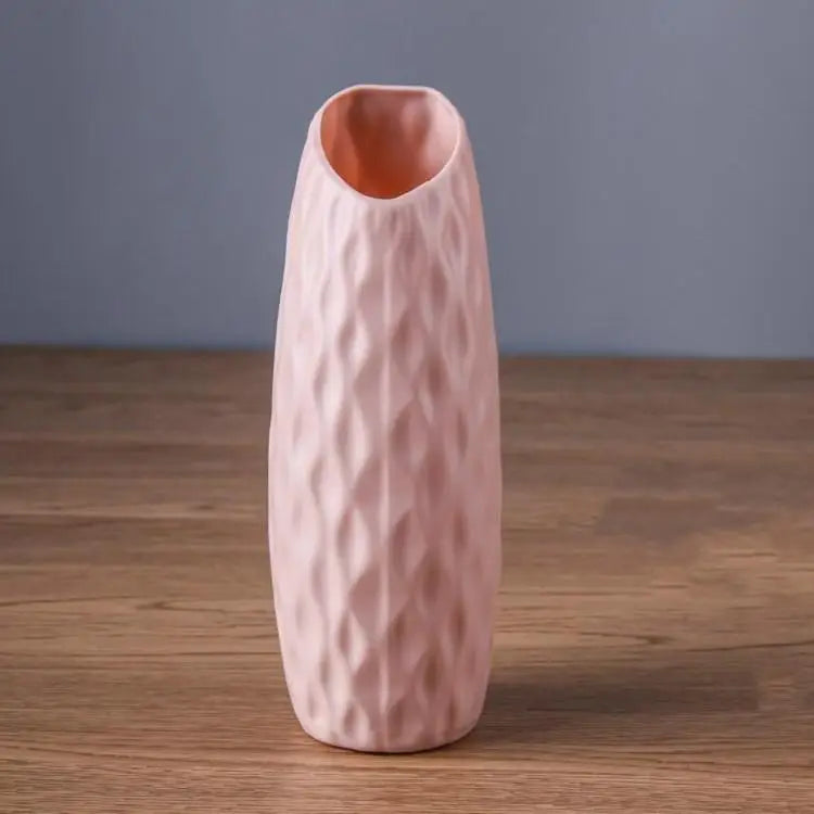 Sturdy Plastic Vase for Creative Display - Drop-resistant - Pink - Home & Garden > Decor > Vases & Table Decor