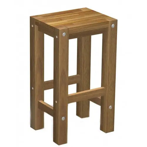 Sturdy Stool Natural oil Finish - Furniture > Outdoor