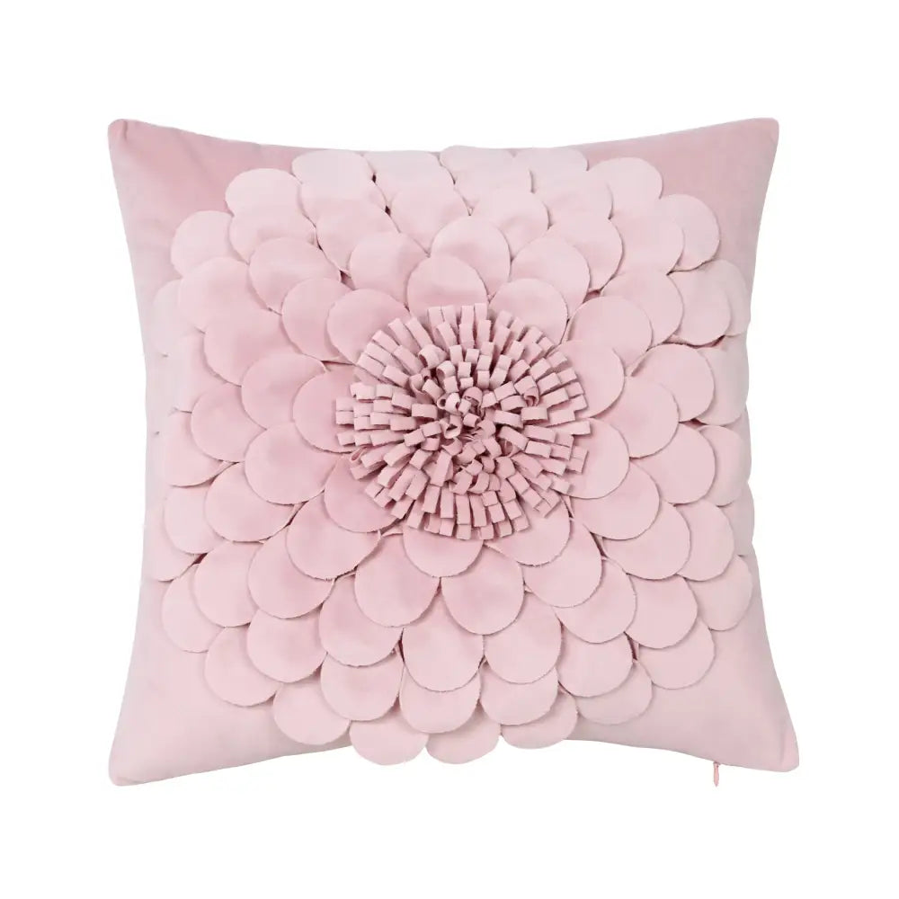 Style 2 Pink 3D Floral Cushion Covers - Modern Luxury Decorative Throw Pillow Covers for Living Room(Without Pillow