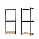 Stylish Bathroom Towel Storage Rack with Wooden Shelves - Home & Garden > DIY > Kitchen & Bathroom DIY