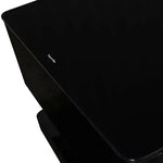 Stylish Coffee Table High Gloss Finish in Shiny Black Colour with 4 Drawers Storage - Furniture > Living Room