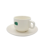 Summer Block Cup and Saucer - 200ml - Home & Garden > Decor
