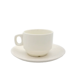Summer Block Cup and Saucer - 200ml - Home & Garden > Decor