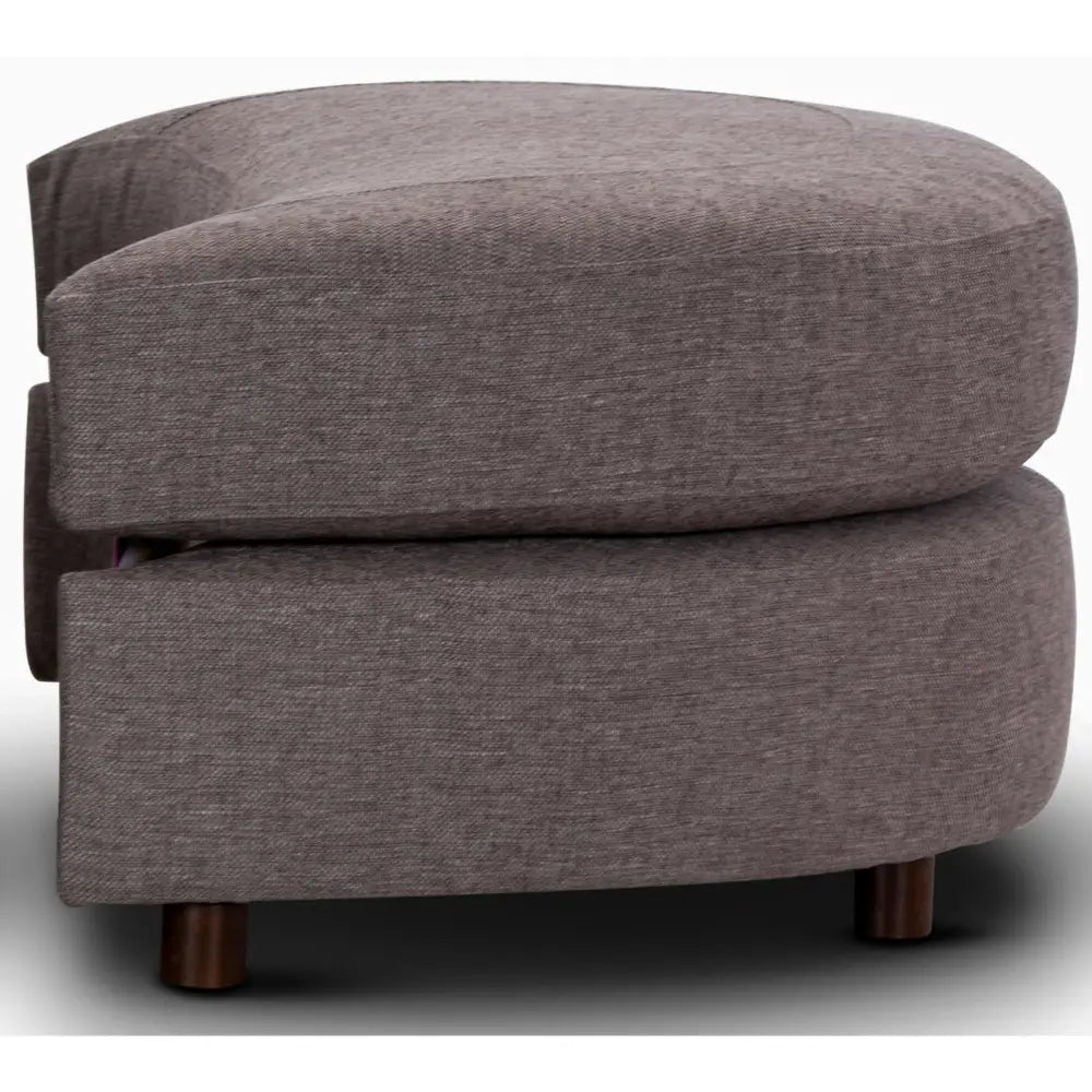 Sunshine Single Sofa Chair Fabric Swivel Ottoman - Grey - Furniture > Bar Stools & Chairs > Arm Chairs & Recliners