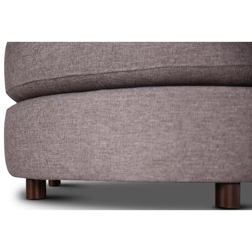 Sunshine Single Sofa Chair Fabric Swivel Ottoman - Grey - Furniture > Bar Stools & Chairs > Arm Chairs & Recliners