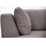 Sunshine Single Sofa Love Chair Fabric Swivel Armchair - Grey - Furniture > Sofas