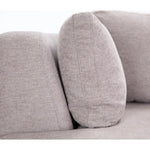 Sunshine Single Sofa Love Chair Fabric Swivel Armchair - Steel - Furniture > Sofas